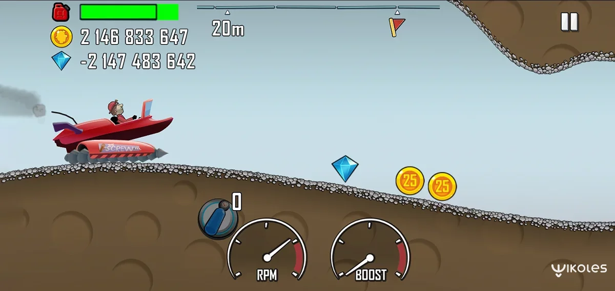Hill Climb Racing Mod Apk v1.54.0, Unlimited Coins & Diamonds, Fuel